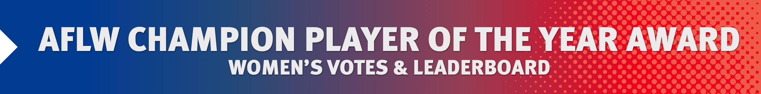 AFLW Champion Player of the Year Votes and Award
